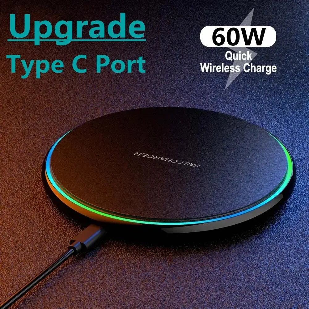 60W Fast Wireless Charger Pad