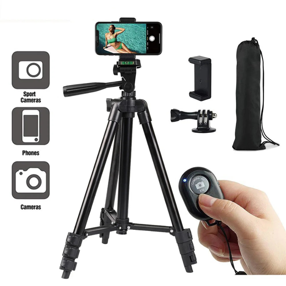 Portable Smartphone Tripod for Phones – Ideal for selfies, pictures, and stable mobile support.