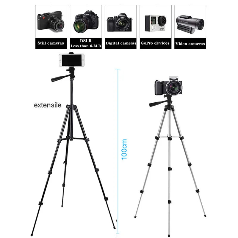 Portable Smartphone Tripod for Phones – Ideal for selfies, pictures, and stable mobile support.