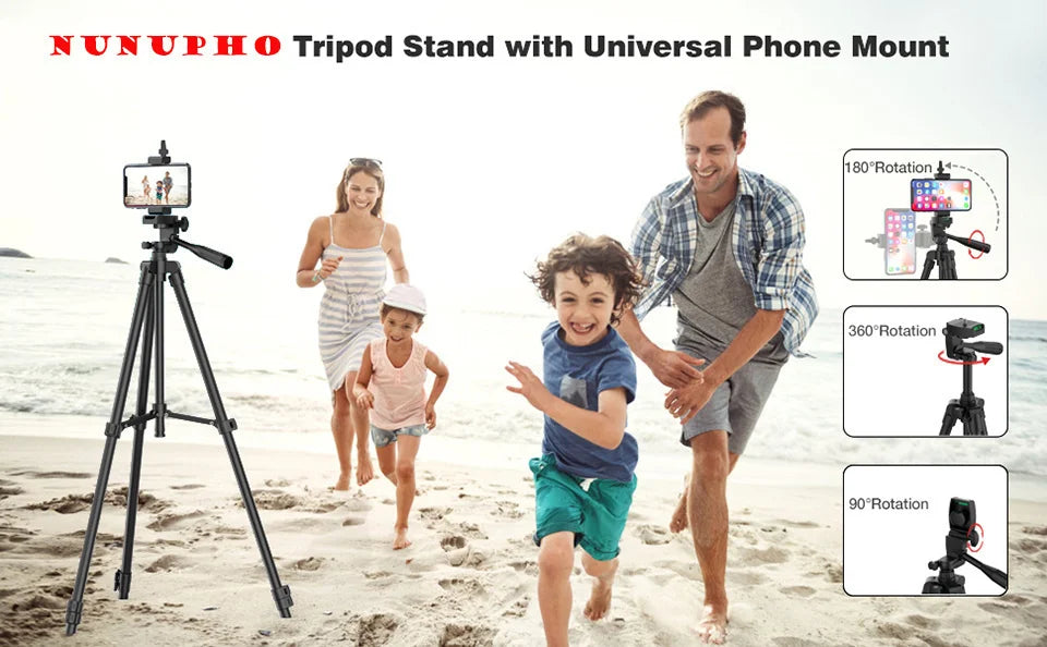 103cm Lightweight Camera Tripod For Mobile Tripod Camera Portable SLR Bluetooth-compatible Desktop Cam Stand Monopod Smartphone