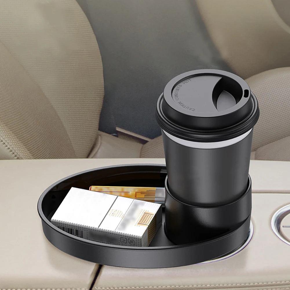 Car Cup Holder Expander Tray Organizer Multi-functional Food Table