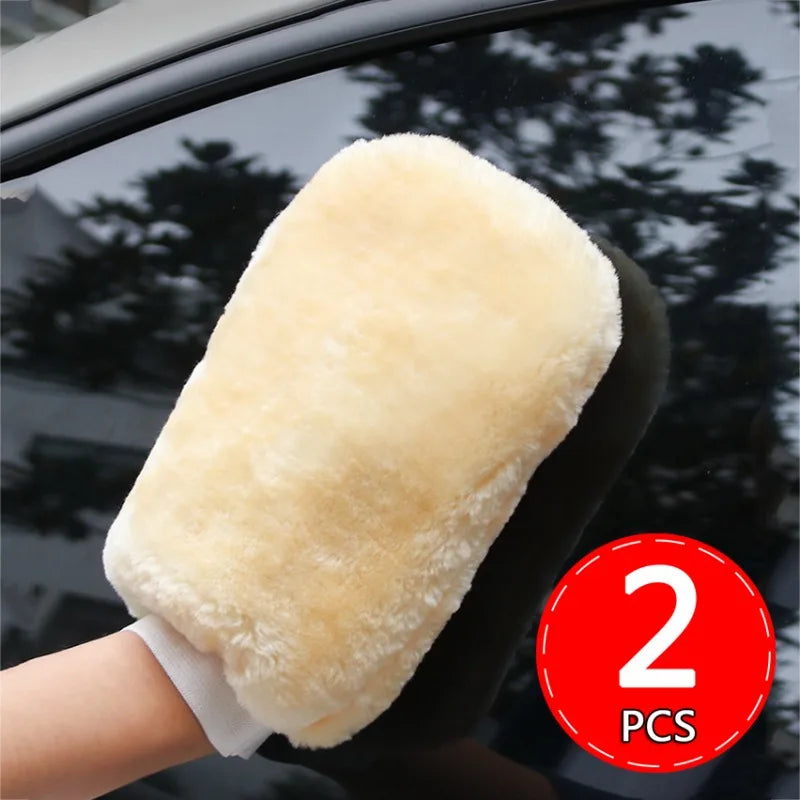 Plush Washing Gloves Car Soft Polishing