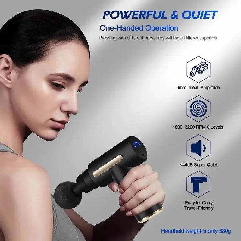 Mini Massage Gun - Portable Muscle Relaxation Device for Fitness & Neck Pain Relief