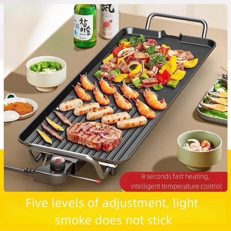 Electric grill household smokeless indoor grill