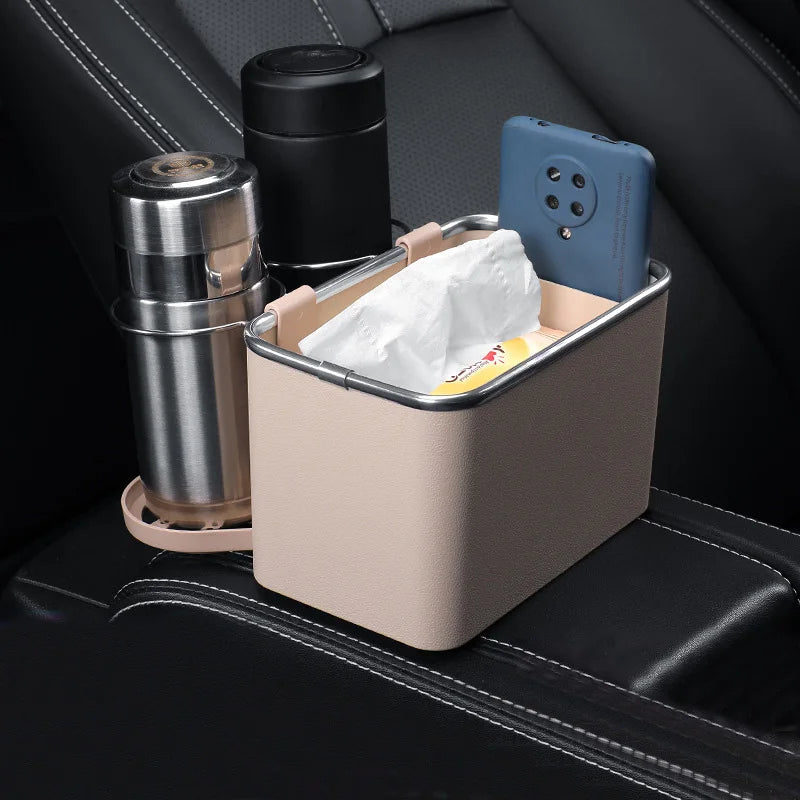 Car Storage Box Armrest Organizer