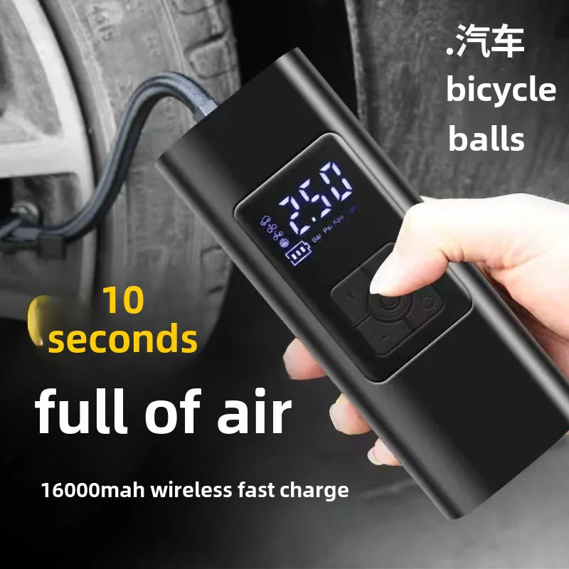 Portable 12v Car Inflatable Pump Wireless Electric Air Pump For Tire Inflation Automotive Use Convenient Fast Charging