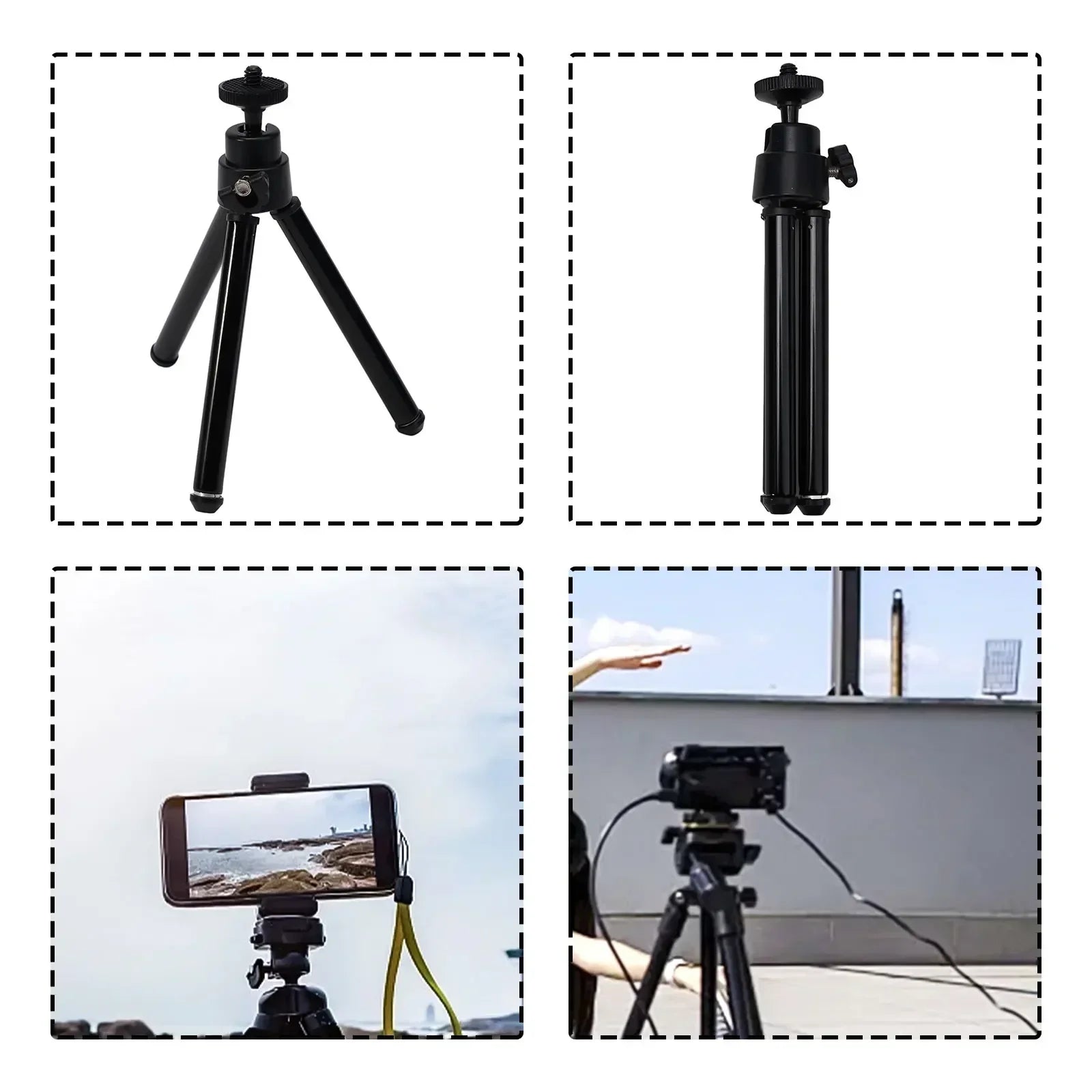 Mini Tripod Stand For Camera Mobile Phone Projector Flexible Durable Tripod Phone Holder Clip Stand Cameras Accessories