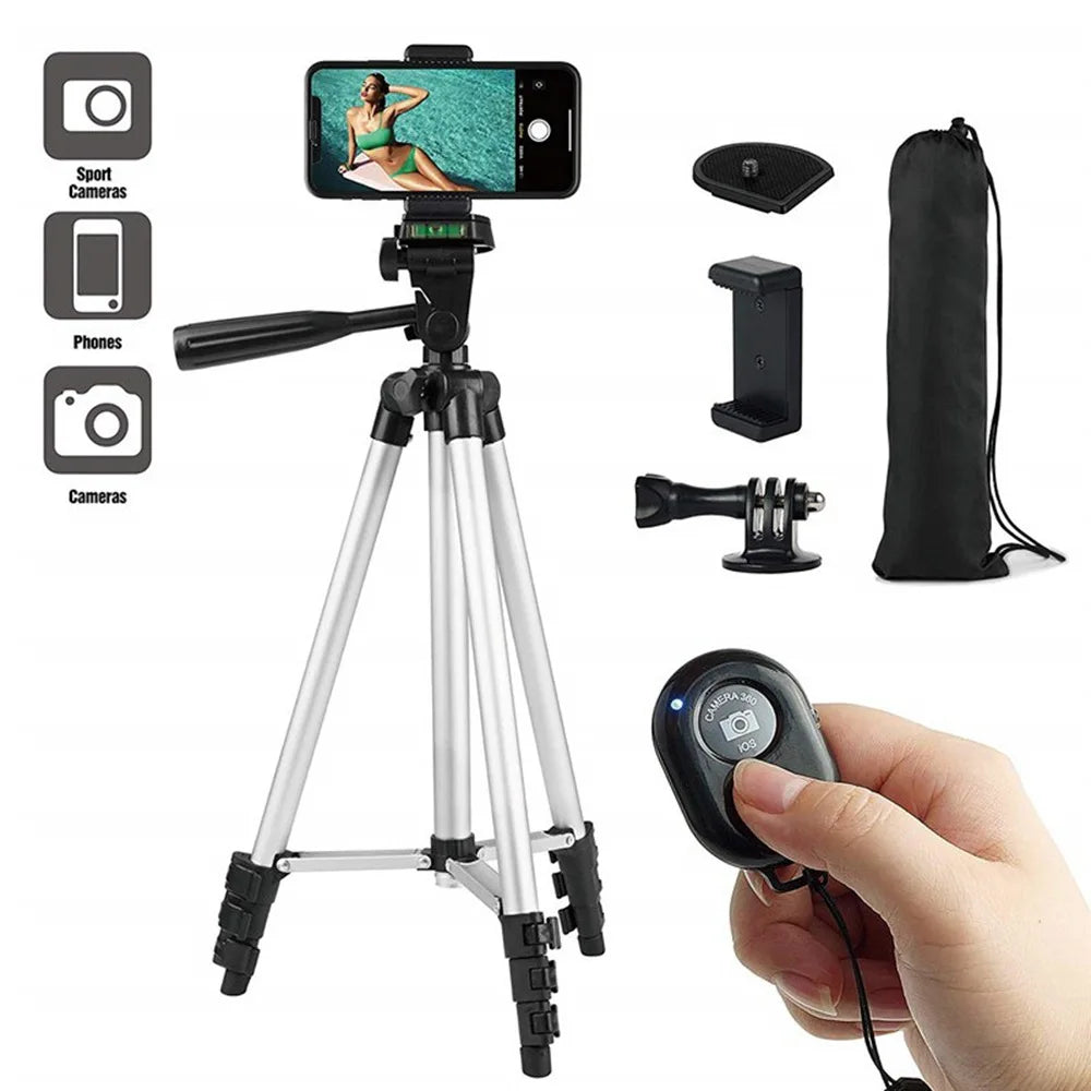 Portable Smartphone Tripod for Phones – Ideal for selfies, pictures, and stable mobile support.