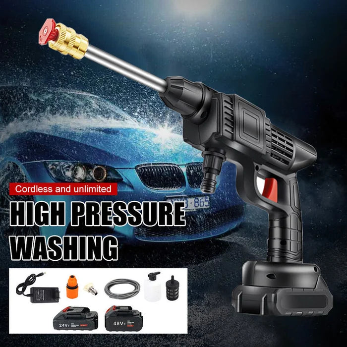 🔥 HOT Sale🔥 Cordless High Pressure Car Washer Spray Water Gun 200W 50Bar