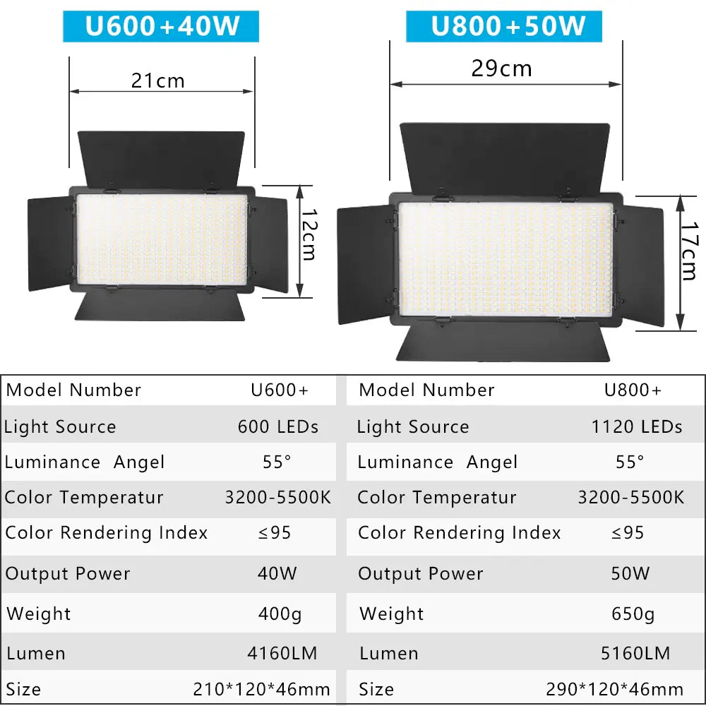 Nagnahz U800 LED Photo Studio Light